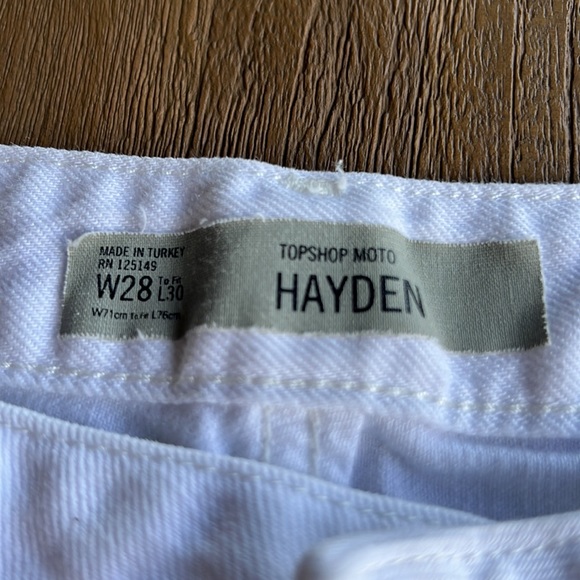 TopShop Hayden White Jeans Size 28 - Picture 4 of 6